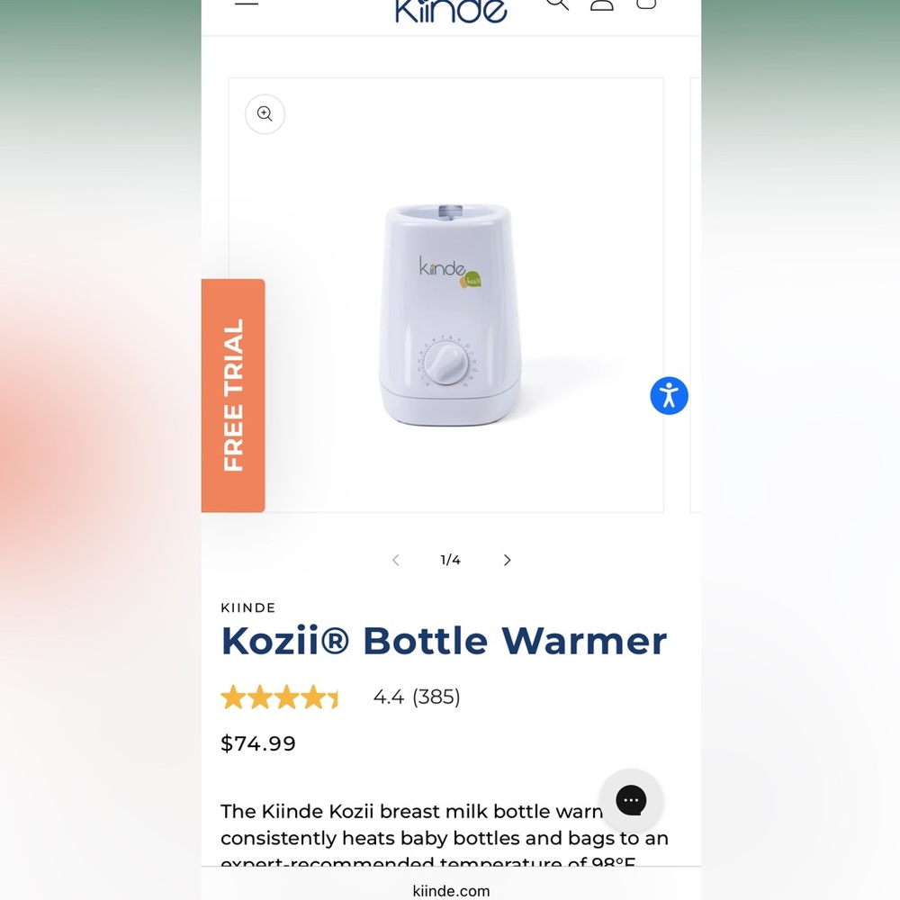 Kiinde Kozii Breastmilk Warmer